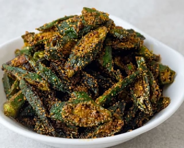194. Crispy Bhindi Masala.